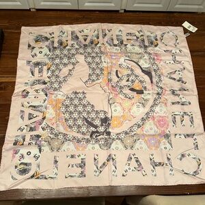 Pink Silk Chanel Scarf! New w/ Tags!